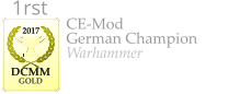 CE-Mod German Champion Warhammer    2017  DCMM  GOLD 1rst